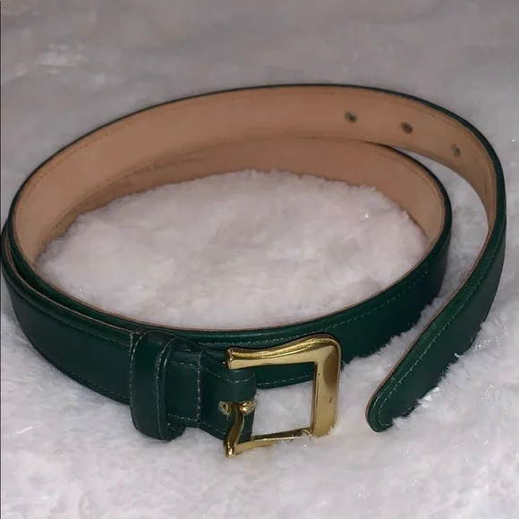 Coach | Accessories | Coach Elegant Green Leather Belt With  display picture 1